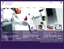 Tablet Screenshot of diamondpharma.com